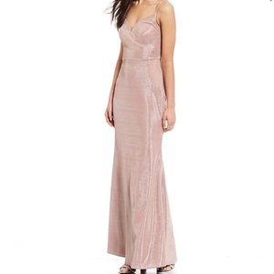 NWT Mauve Silver Long Dress